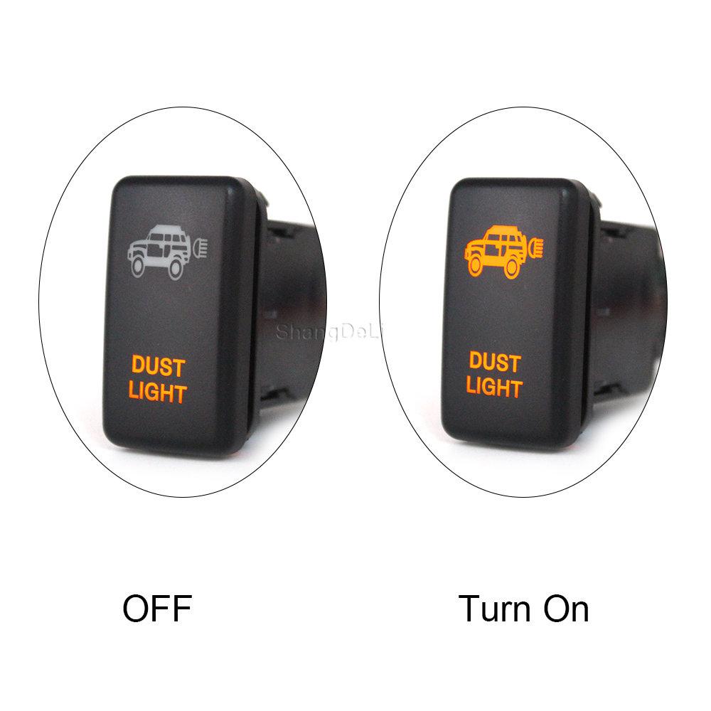 LED DRL Light Bar Push Button Bumper Lights Switch For Toyota Land Cruiser Hilux Prado 120 FJ CRUISE 12V 2A