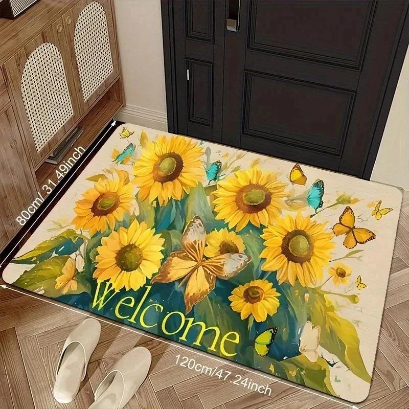 1PC Duck Pattern Kitchen Rugs Non-Slip Door Mats Pop design Bathroom Rug Bath Mat Carpet for Home Sink Laundry Decor