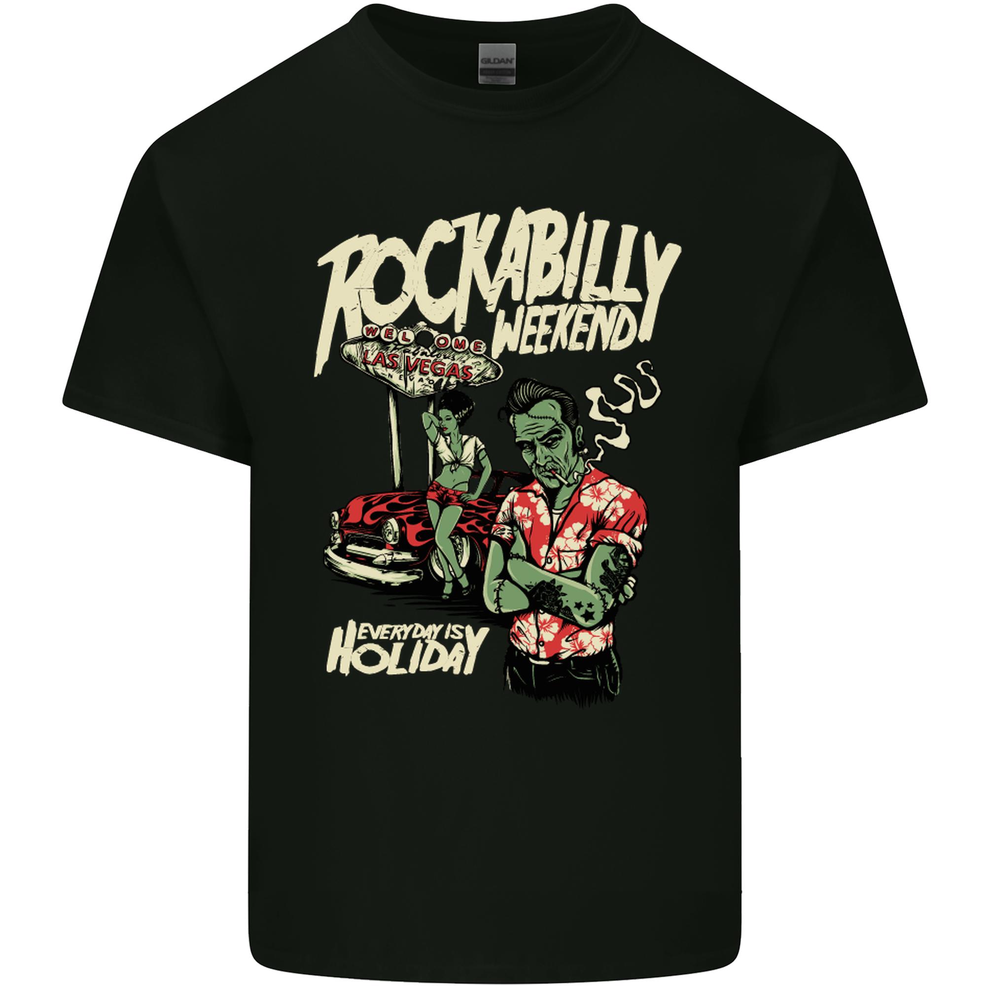 Rockabilly Weekend Music Hot Rod Unisexs Light Cotton Tshirt S