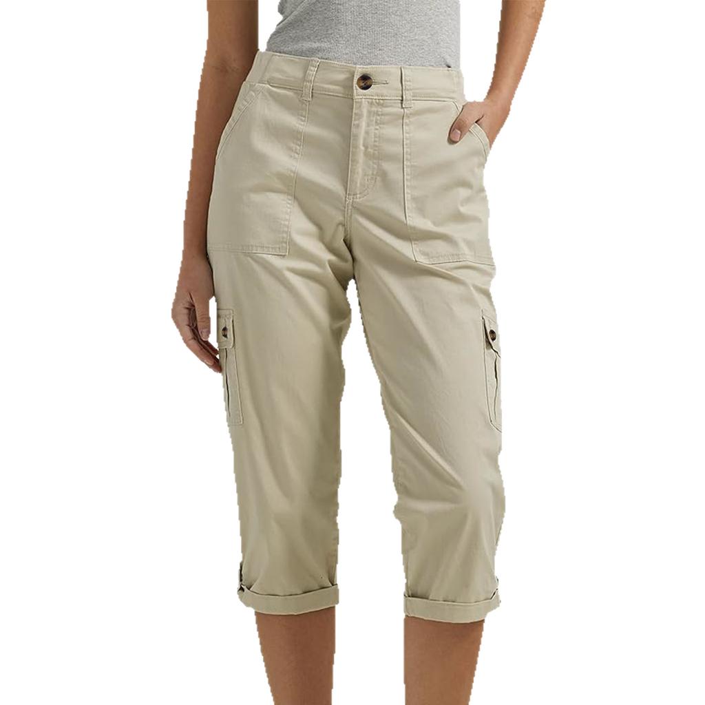 Women's Capris Joggers Mid Rise Cropped Cargo Pants Summer Quick Dry Hiking Pants with Multi Pockets Lightweight Summer Bottoms