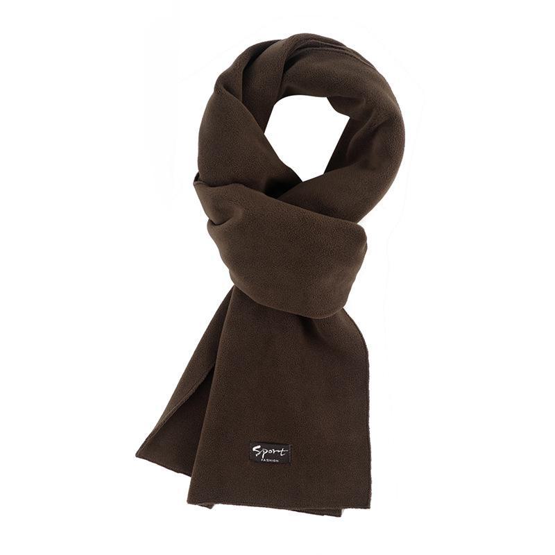 

Жіночий зимовий шарф з високоякісного полар-флісу - Однотонний, Універсальний, Теплий, Вітрозахисний та Подовжений для захисту шиї на вулиці кавовий