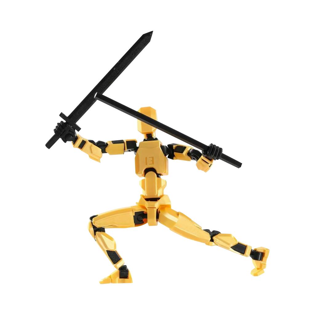 Mobilt dukkesett, 3D-trykt Titan Robot Mobile Doll, Mobil dukke, egnet for samlere, skrivebordsdekorasjon