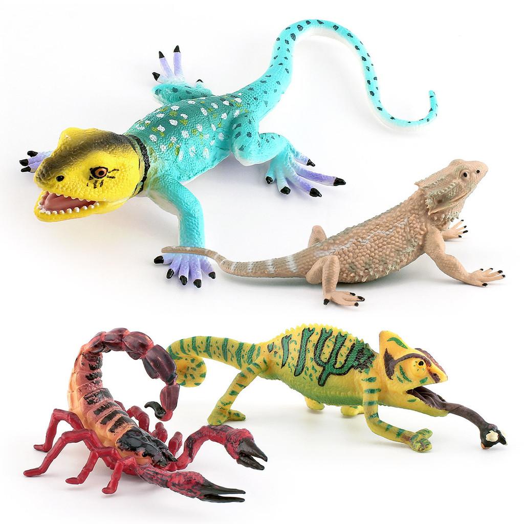 Lifelike Amphibian Pvc Chameleon Scorpion Lizard And Bearded Dragon Collectible Models Perfect For Decoration And Gifts