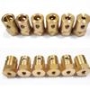 10pcs/lot 3mm 4mm 5mm 6mm 7mm 8mm Shaft Motor Flexible Coupling Tyre Wheel Brass Hex Coupler Set&wrench