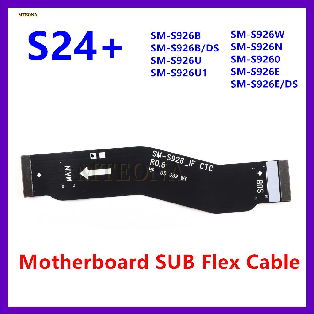 USB Charging Port Signal LCD Main Board NFC Coil Power Volume Flex Cable Earpiece LoudSpeaker Front Rear Camera For Samsung S24+