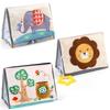 Source 21 0-3 Year Old Baby Cloth Book Animal Tail Cloth Book Early Education Fun Mirror Desk Calendar Cloth Book Toy