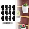12 Pieces Flower Pot Clips Metal Plant Stand Flowerpot Hangers for Backyard