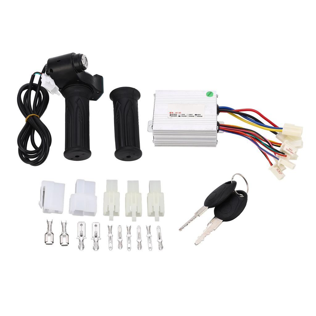 Kit Controlador de Motor de Bicicleta 48V 350W Display de Potência Proteção Múltipla Controlador de Motor Escovado com