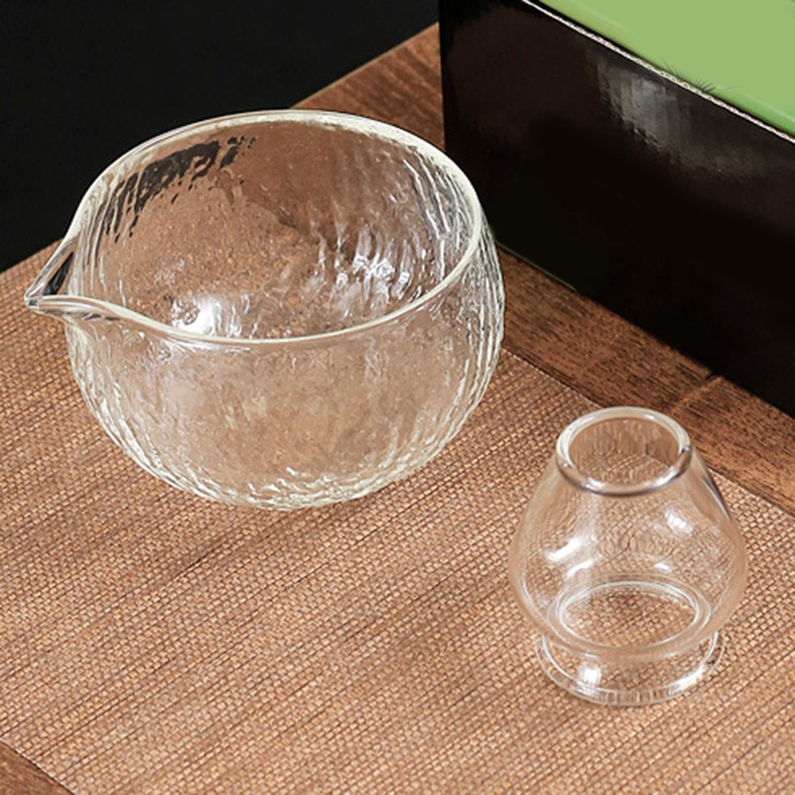 

Традиционная чаша для матча со сливом и подставкой для венчика, набор для ритуала матча ручной работы чистый