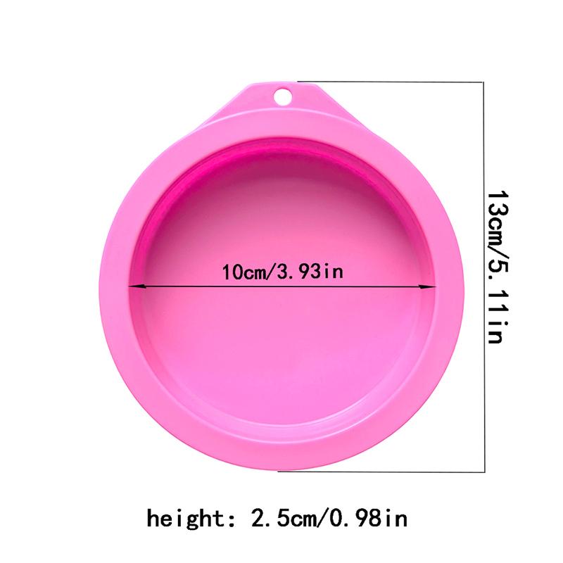 Pink Green Nordic Blue Circular Baking Tray Milk Pancake Chocolate Cake Silicone Baking Mold