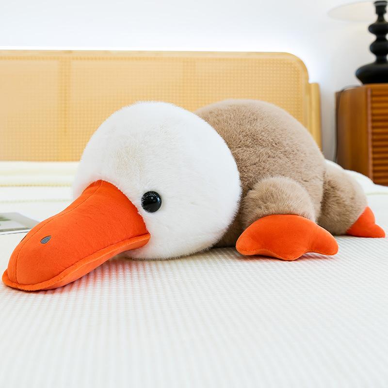 

Новая плюшевая игрушка-утконос с цветовыми блоками, уродливая милая утка, детская тряпичная кукла для девочек, подарок на день рождения, кукла 40 cm (0.1kg)