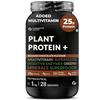 Carbamide Forte Plant Protein Powder For Men 1kg Belgian Chocolate With Multivitamins Minerals Superfoods