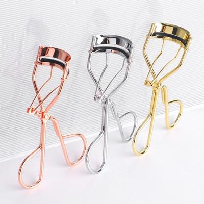Piegaciglia in acciaio al carbonio Antiscivolo Sollevamento ciglia Strumento manuale Bellezza degli occhi Clip portatile per arricciare ciglia a lunga durata Trucco professionale per ciglia