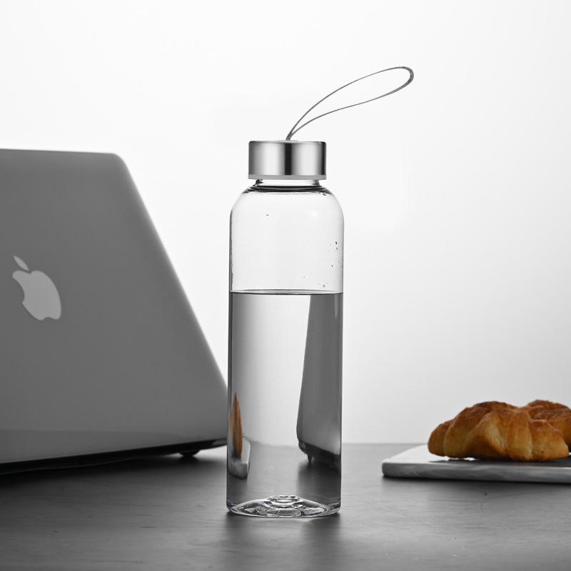 Sleek Translucent Plastic Cup – Leak-Proof, Heat-Resistant, with Carrying Rope