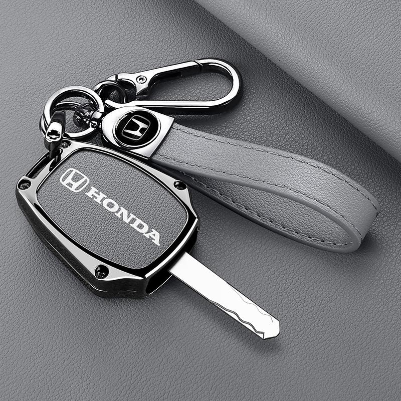 Zinc Alloy Car Remote Key Case Cover Holder For Honda CR-V Civic Insight Fit SRV FRV Chord 7 Jazz Gr8 150 R Motorcycle Accessory