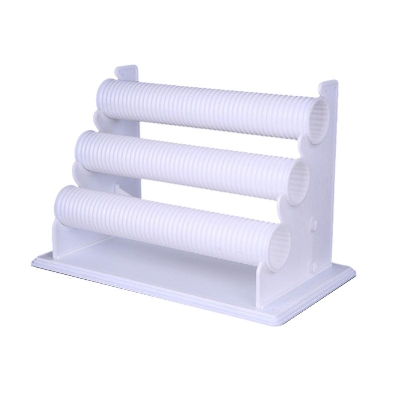 

Plastic Jewelry Holder for Exhibiting Accessories Bracelets and Bangle Display Rack 3 Tiers Wrist Accessories Organizer белый
