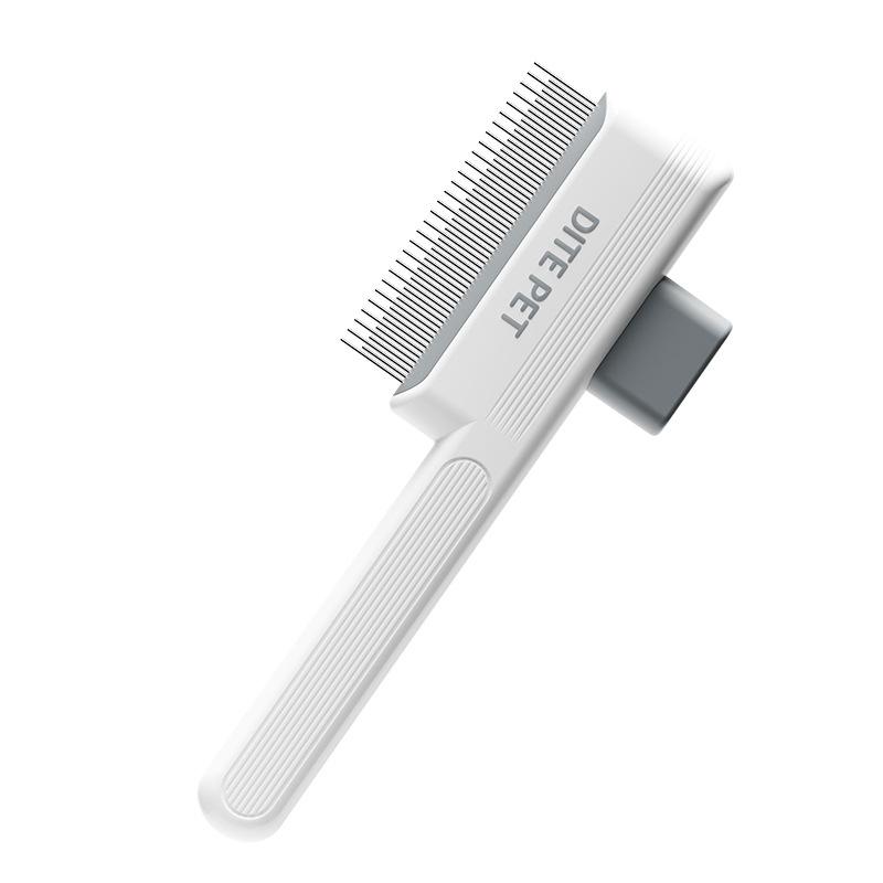 

Pet Hair Removal Comb Flea Comb,New One-Click Self-Cleaning Pet Removal Combs For Short&Long Hair Cat Dog Comb For Grooming Mass
