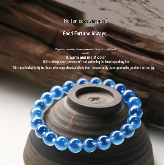 

Yellow Sugar Heart Agate Beaded Bracelet for Women – Elegant High-Value Gift