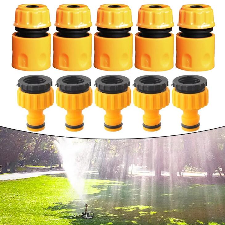 15Pcs Garden Hose Connector Set, Quick Connectors for Pipe Repair, 3 Tap Extender, Irrigation Accessories