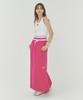 FEIHEI String Sweat Long Skirt Pink