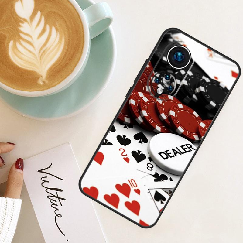 Dices Poker Casino For Honor Magic 8 7 6 Pro Case For Honor 200 400 Lite 90 70 50 X8c X8b X9a X9b X9c X9d Win RT
