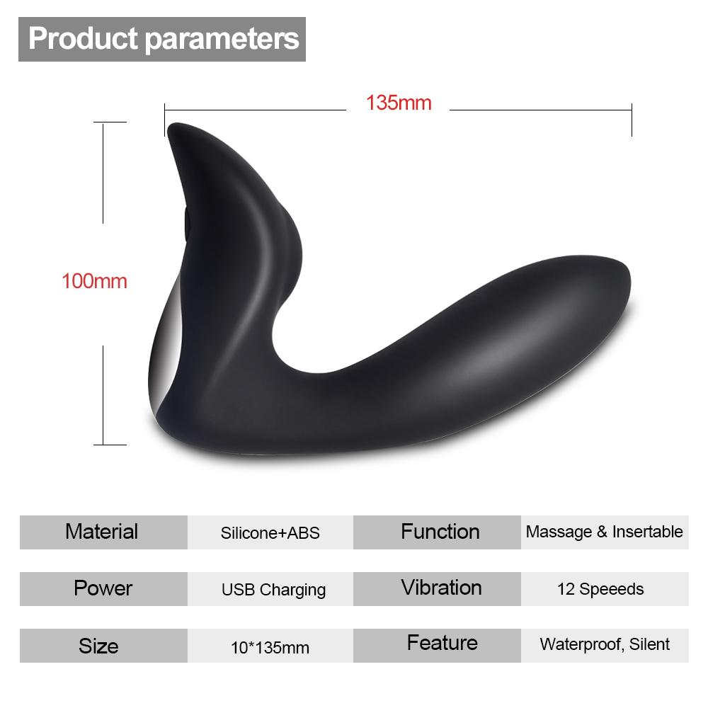 Male Prostate Massager Butt Anal Plug Dildo Wireless Vibrator for Men Penis Clitoris Stimulator Vibrating Sex Toys for Adult