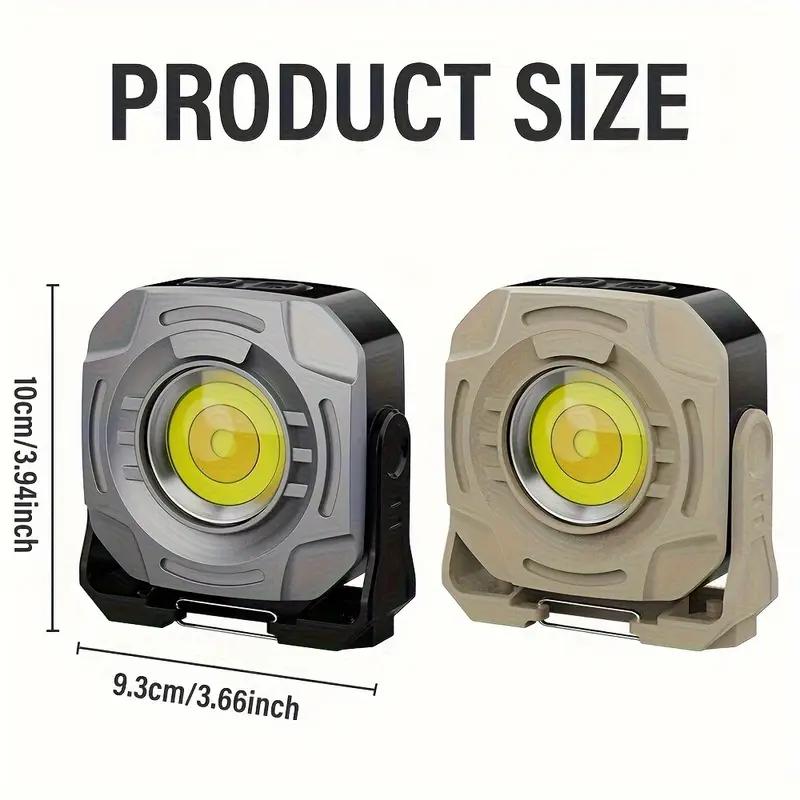 Ultra Bright Camping Light Rechargeable COB Work Lamp with Magnetic Outdoor Emergency Hiking Fishing 6 Modes Portable Lamps