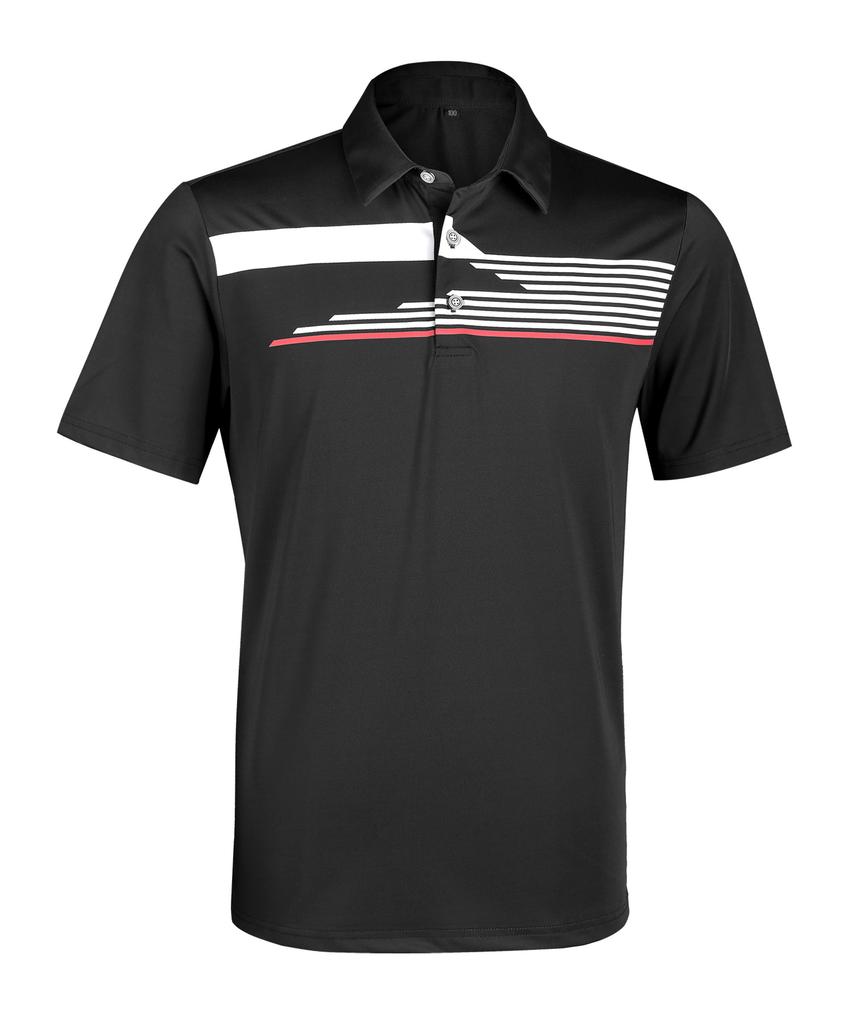 EXTRASPORTY Summer Swing Men'S Cooling Collared Short Sleeve T-Shirt 3 Colors