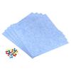 4Pcs Square Felt Board Tile Self Adhesive Wall Bulletin Pin Board with Push Pins Notice Message Memos Photo Display for Office