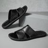Men's Korean Style Summer Sandals: Non-slip, Trendy, Single Strap Beach Slippers