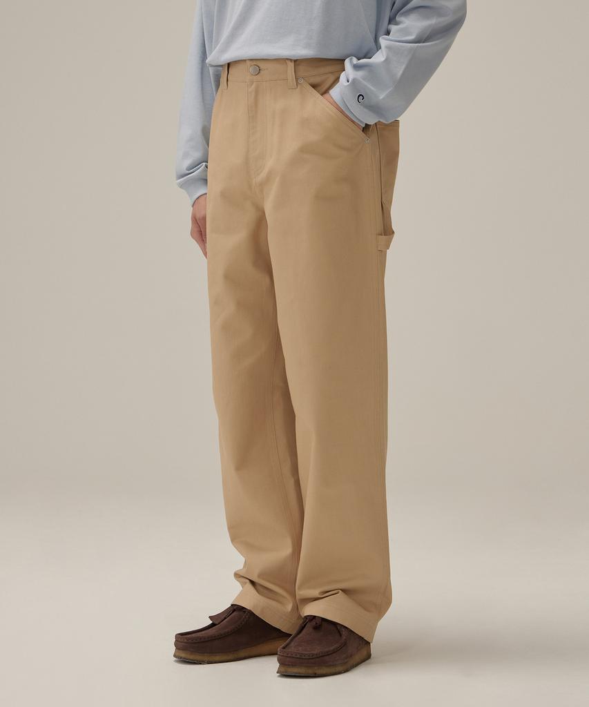 COVERNAT Semi-Wide Fit Work Pants Beige
