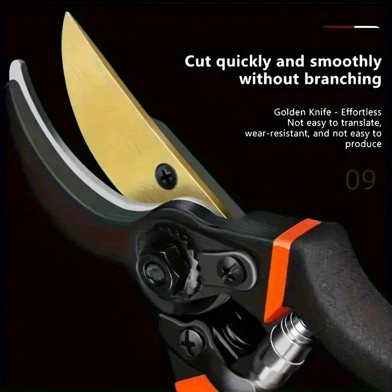 1pc Premium High Carbon Steel Garden Shears, Sharp, Comfortable Grip, Easy To Trim And Cut, Outdoor Lawn & Garden Tool Accessory