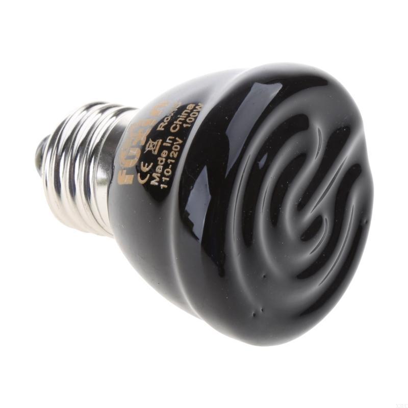 Heating Bulb E27 100W Ceramic Night Light Terrarium Heater Emitter for Brooder Lambs Snake X3UC