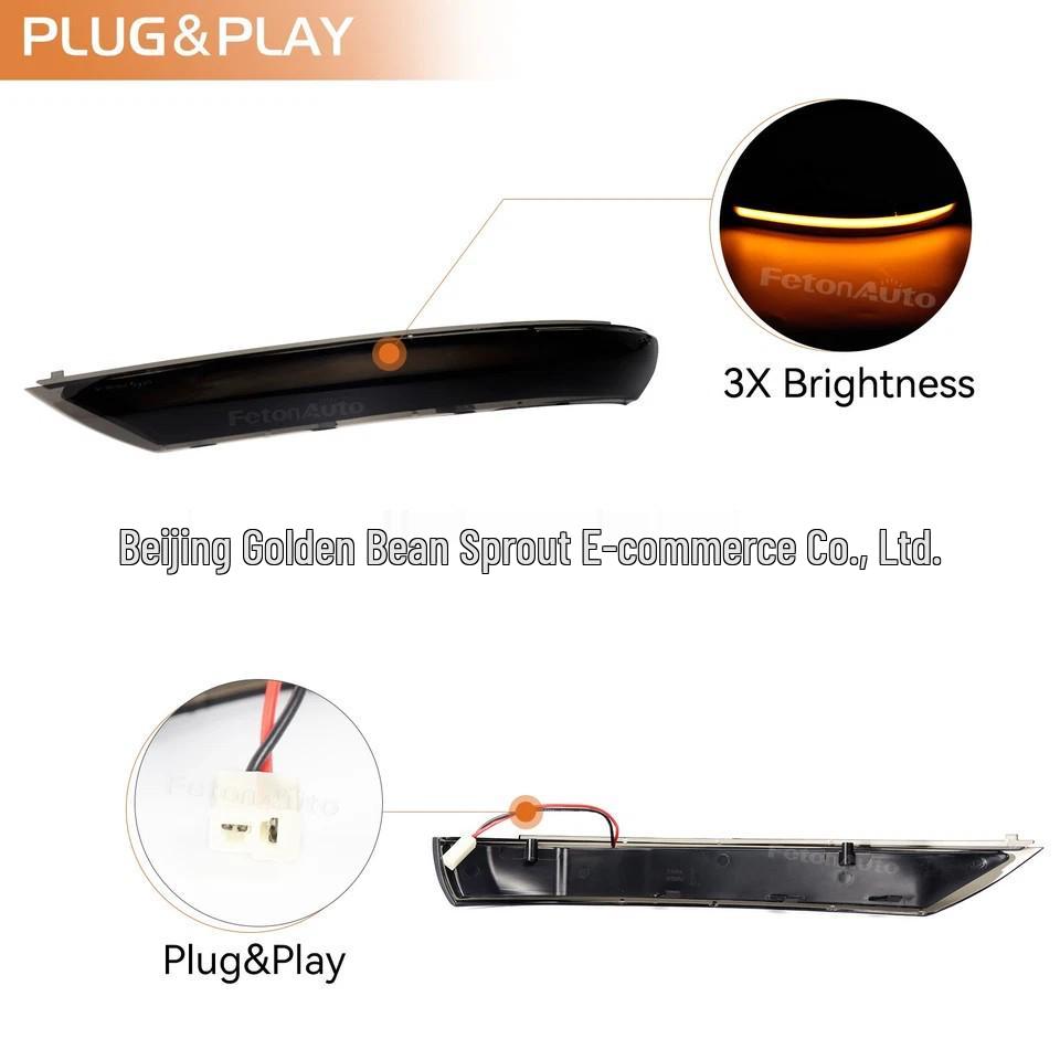Volkswagen Touareg Rearview Mirror Turn Signal Reflective Cover 7L6949101C/7L6949102C Neutral