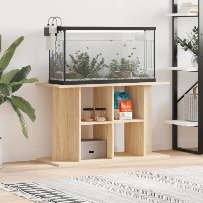 VidaXL Support d'aquarium chêne sonoma 100x40x60cm bois d'ingénierie 833586
