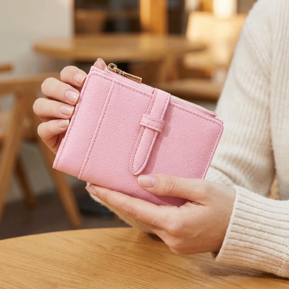 2 Folds Women's Wallet Multi-Cards Slot Small Card Bag Gift Mini Coin Pocket  Student