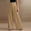 Pantaloni larghi e larghi da donna, casual, tinta unita