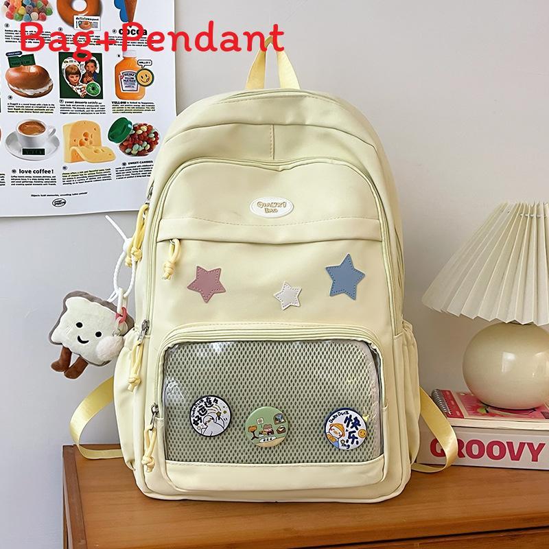 Girl Student Backpack With Nylon Material For School And Daily Use