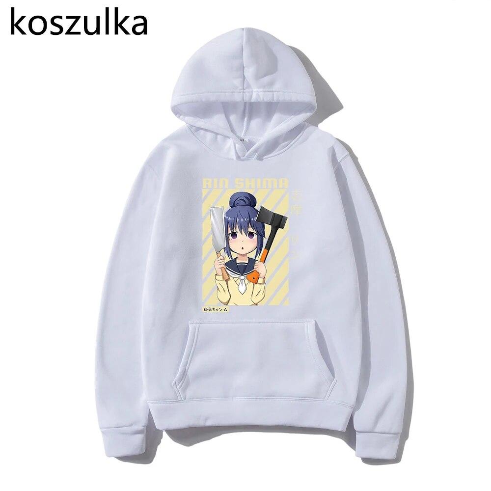 

Rin SHIMA Худи Аниме Yuru Camp Худи Винтажные Пуловеры Унисекс Толстовка Унисекс Топы Унисекс Одежда Sudaderas Unisex L