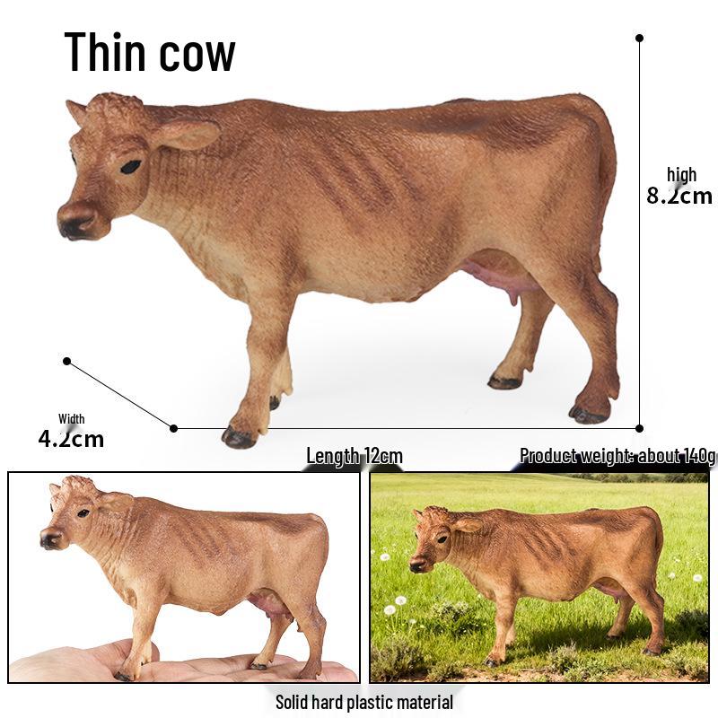 Wildlife Simulation Model: Tiger, Lion, Panda, Elephant, Rhinoceros, Kangaroo, Leopard, Horse, Sheep Toy Set