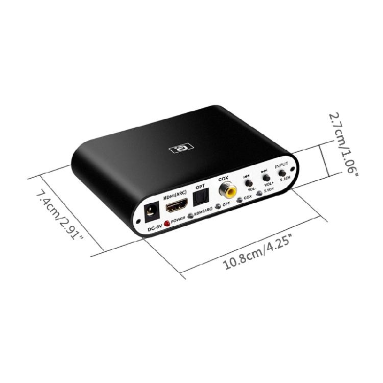 5.1 Audio Decoder with Bluetooth-compatible U-Disk DTS AC3 For Amplifier/Speaker