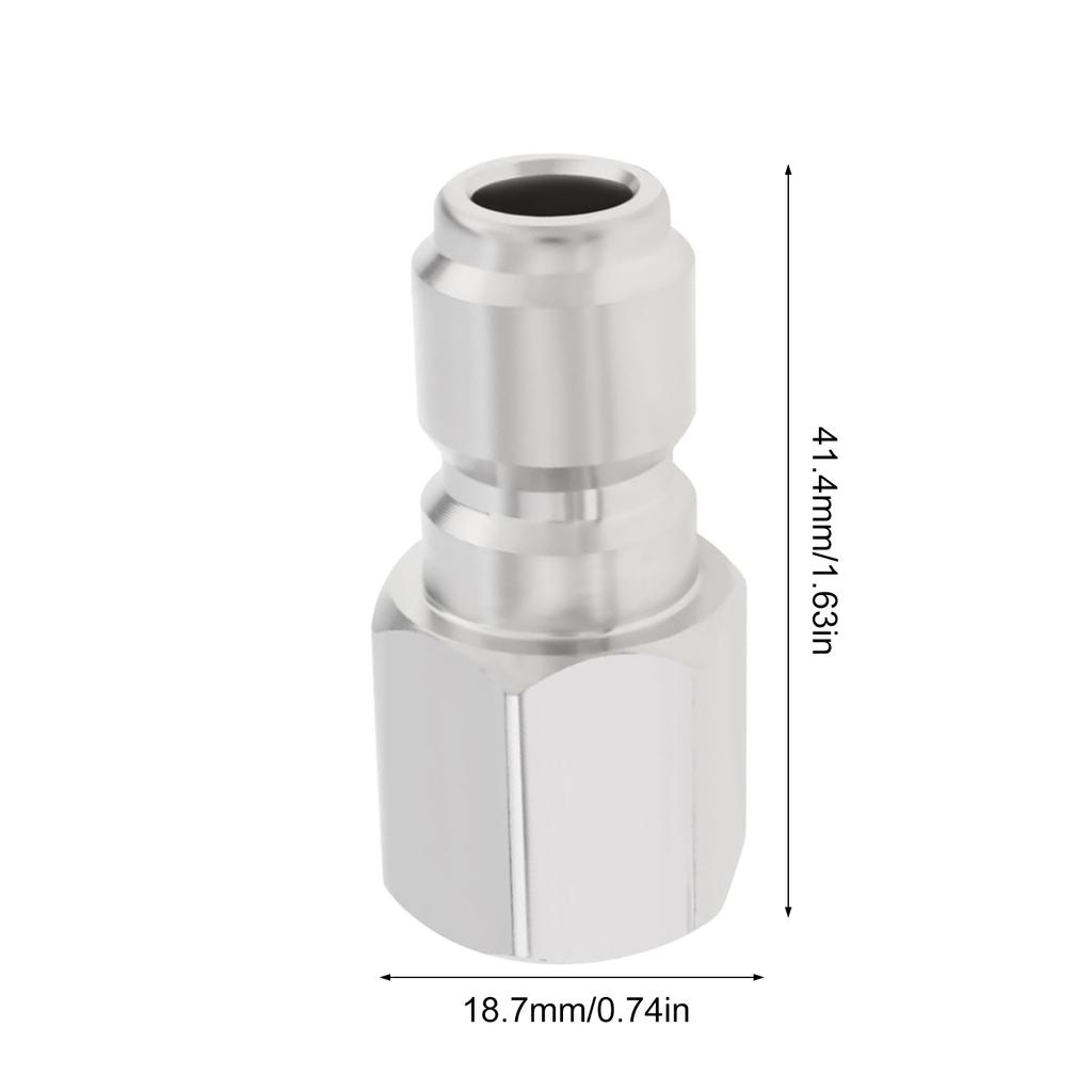 Pack Of 2 Steel Quick Connect Pressure Washer Couplers 3/8 Inch Female NPT Fitting Simple To Use for Cleaning Machines
