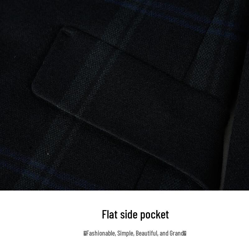 Talent Men's Mid-Length Wool Blend Overcoat