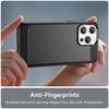 For iPhone 15 Pro Max Case with Screen Film WANLONFENG LS Series Big Lens Hole Brushed Texture TPU Phone Cover