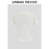 UR Women's Button Textured Short Sleeve Knit Top