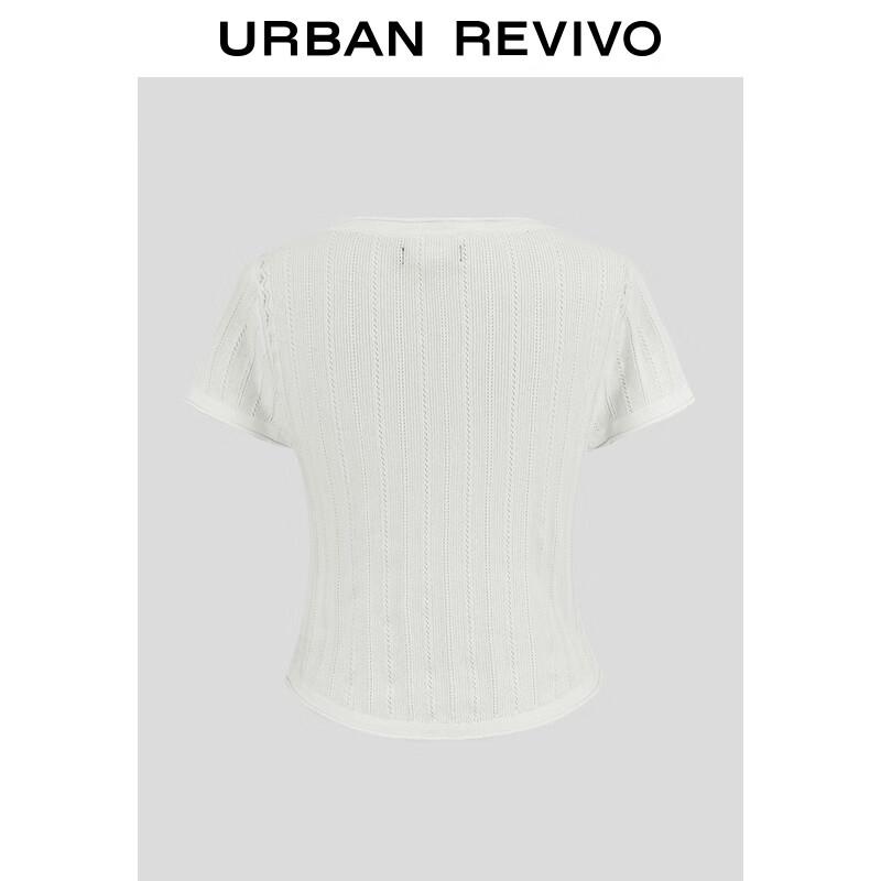 

UR Women s Button Textured Short Sleeve Knit Top XS