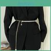 Womens Fashion Waist Chain With Pearl Embellishments And Metal Links For Elegant Outfits
