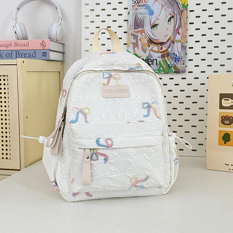 Ins Sweet Bow Less Heart Shopping Candy Color High Value Children's Small Backpack