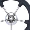 Stainless Steel Marine Boat Steering Wheel Black Foam Grip Steering Wheel  Boat Use