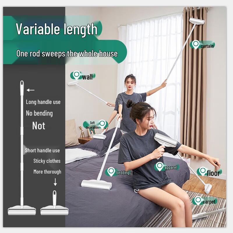 JUCHI Lint Roller Kit with Extendable Handle and Refills